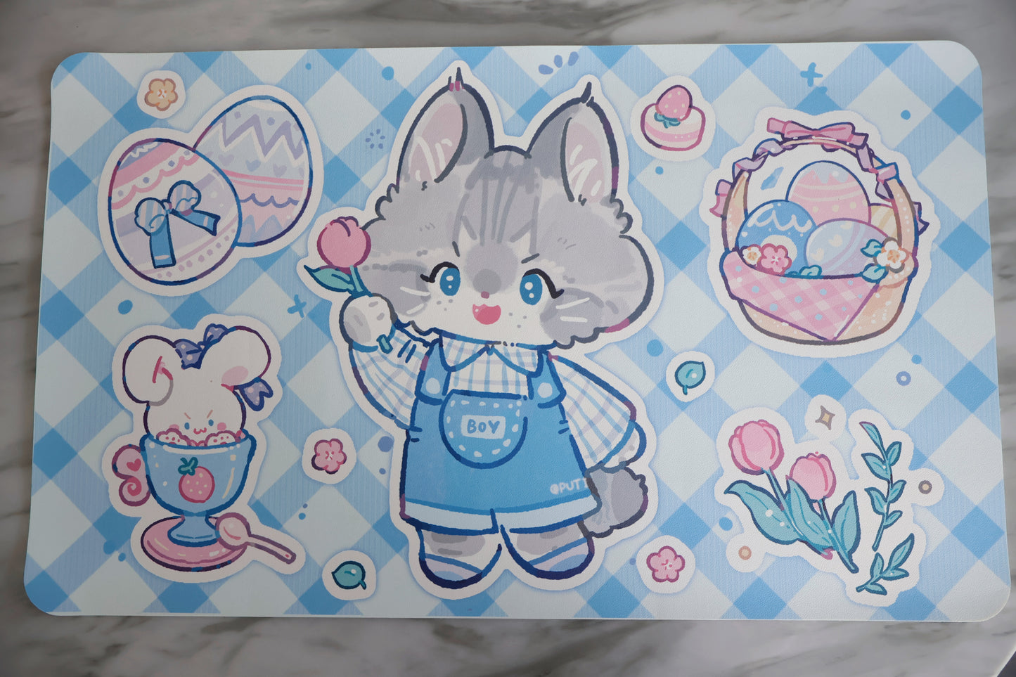 Spring Placemat/ Foodmat Blue